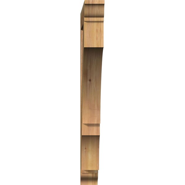 Balboa Traditional Rough Sawn Bracket, Western Red Cedar, 4W X 36D X 40H